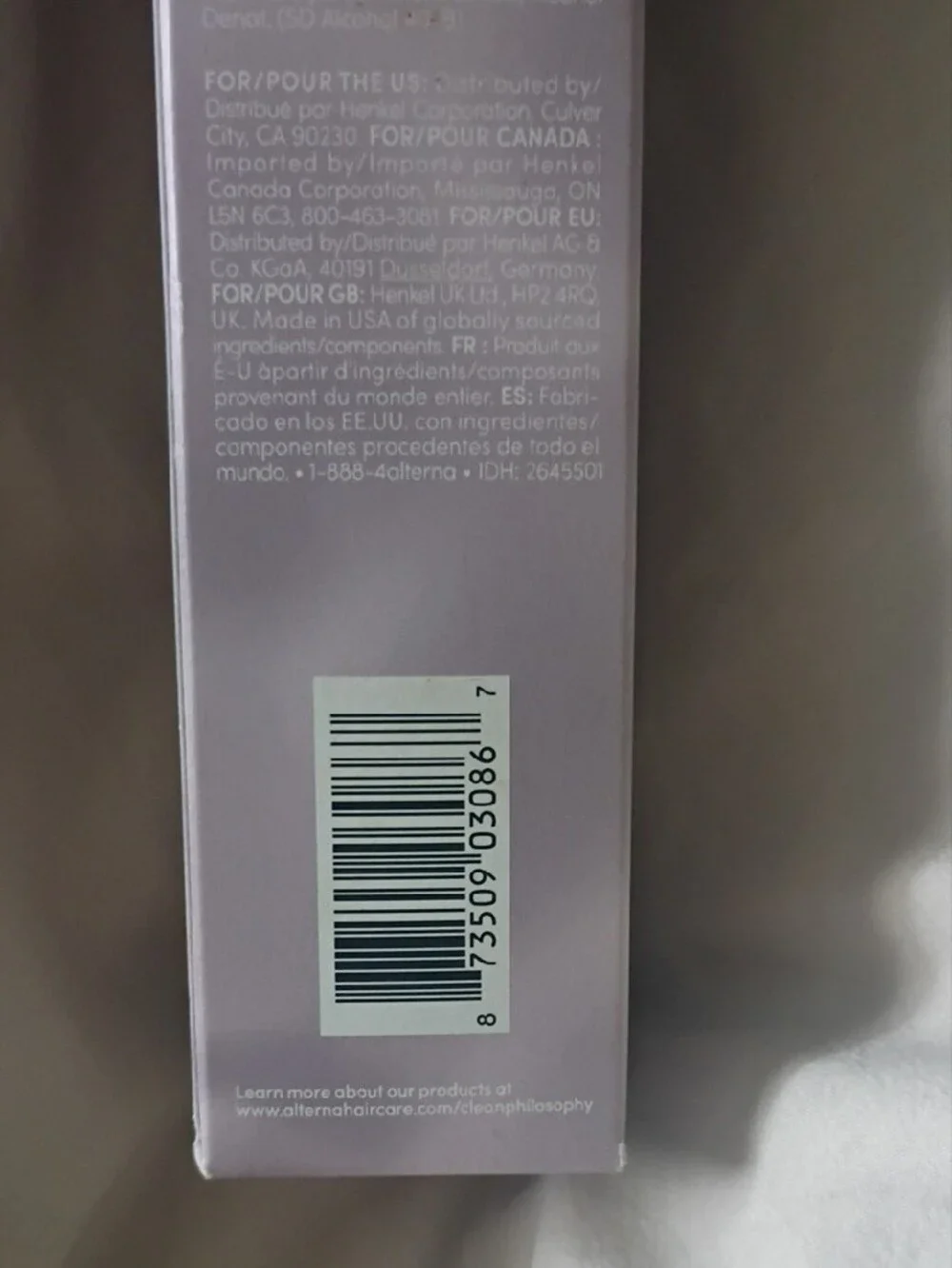 Alterna Renewing Scalp Care Peppermint Leave-On Treatment - Lavender Packaging